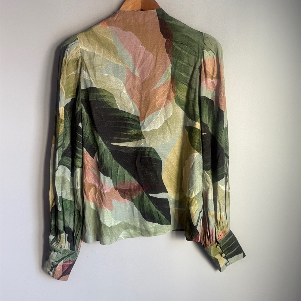 Ted Baker Emilee Leaf Print Top - Picture 5 of 15